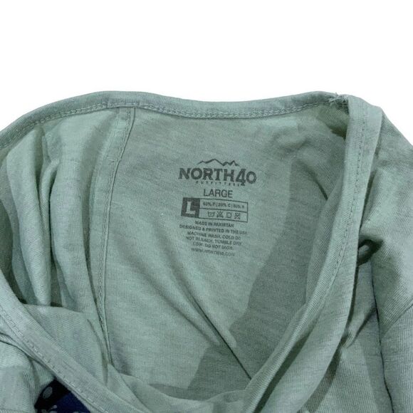 North40 Outfitters Country Chick Chicken Graphic Tee T-Shirt Green Size L - Picture 5 of 9